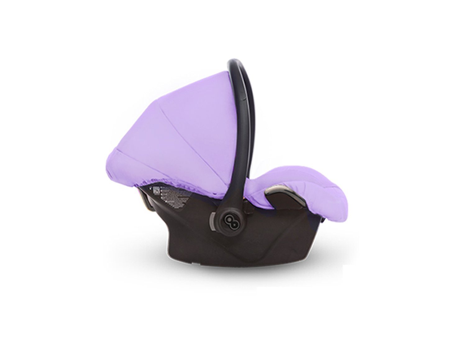 TPFFamily Kombi-Kinderwagen 3 in 1 Musse Ultra, Baby Buggy Babywanne Autositz, großes Zubehör-Set Kinderwagen 3 in 1 Stoff Lila, Gestell Grau