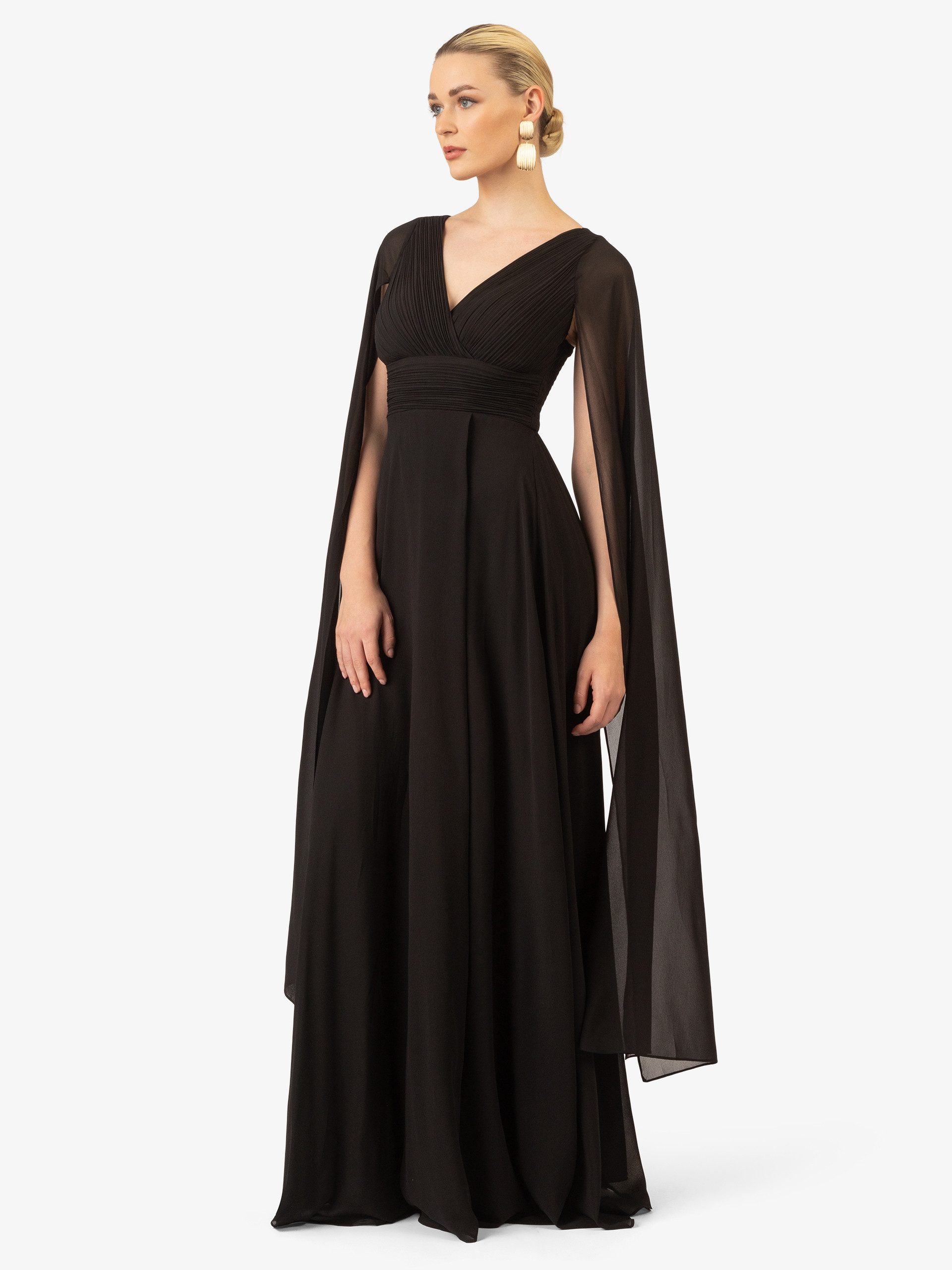 Kraimod Abendkleid aus hochwertigem Polyester Material mit Capeärmel günstig online kaufen