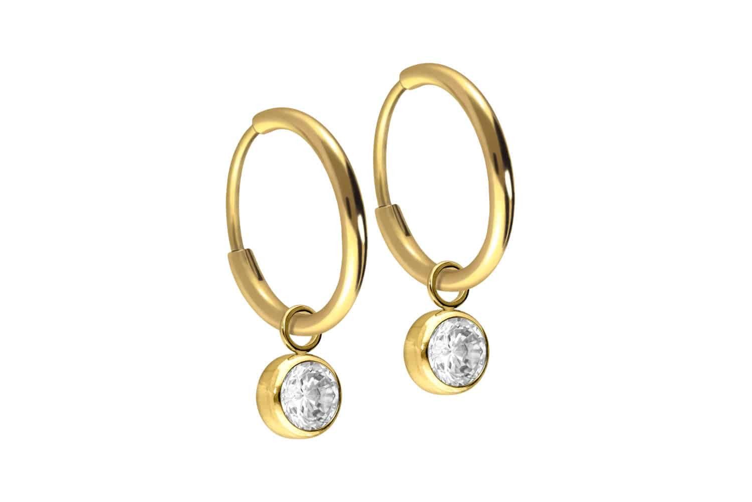 FILANGO Creolen-Set Titan Ohrclicker Creolen RUNDER günstig online kaufen