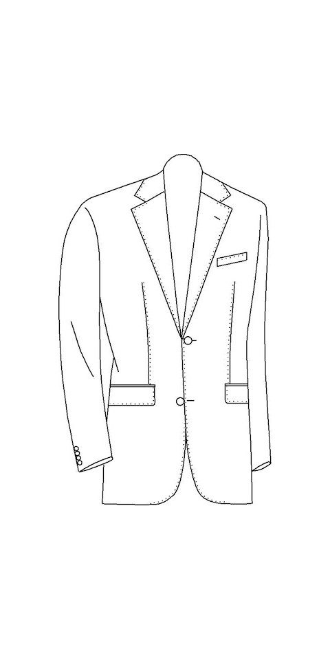 CG Club of Gents Anzugsakko Sakko/Jacket CG Franjo-J SV blau mittel