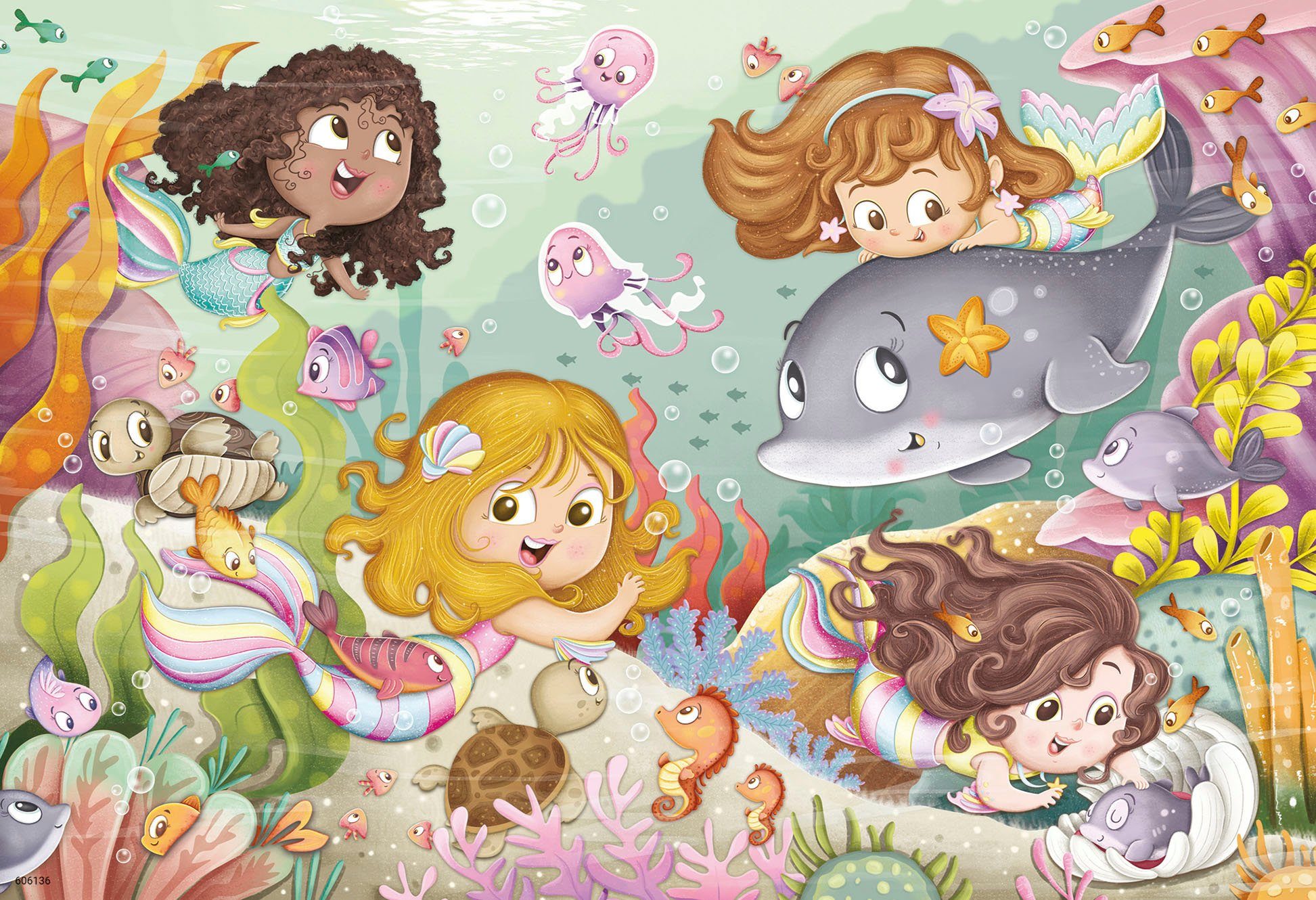 Ravensburger Puzzle Kleine Feen und Meerjungfrauen, 24 Puzzleteile, 2x12 Teile; Made in Europe