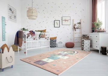 Kinderteppich Hüpfspiel, Lüttenhütt, rechteckig, Höhe: 13 mm, Teppich mit angenehmer Haptik, ideale Teppiche fürs Kinderzimmer