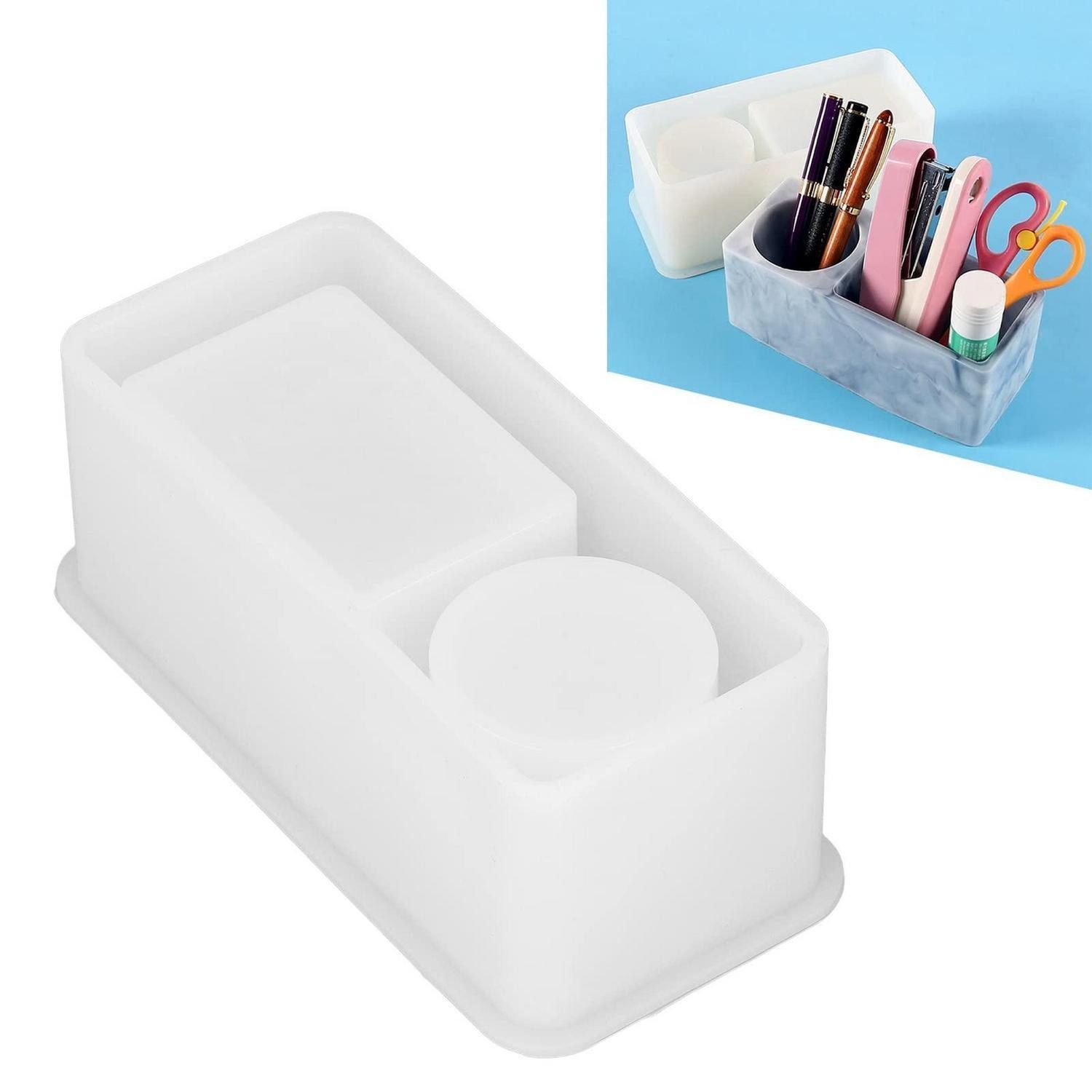 LuxusKollektion Organizer Stifthalter Gießform Quadratisch Silikon (1 St)