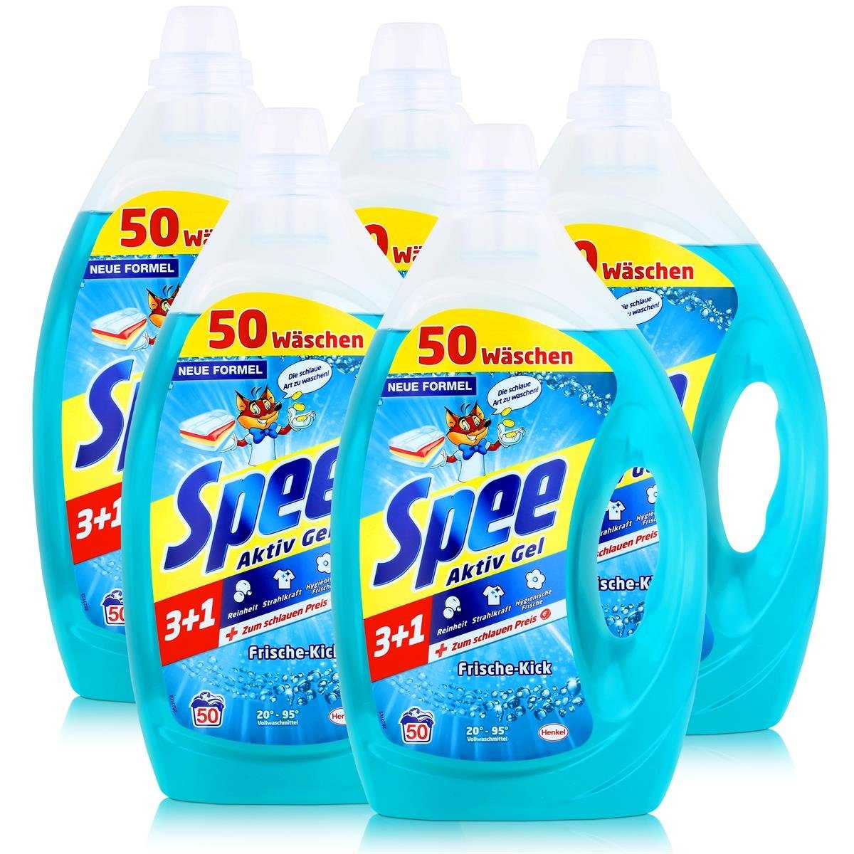 Spee Spee Aktiv Gel Frische-Kick Waschmittel 2,5L - Für saubere Wäsche (5er  Vollwaschmittel