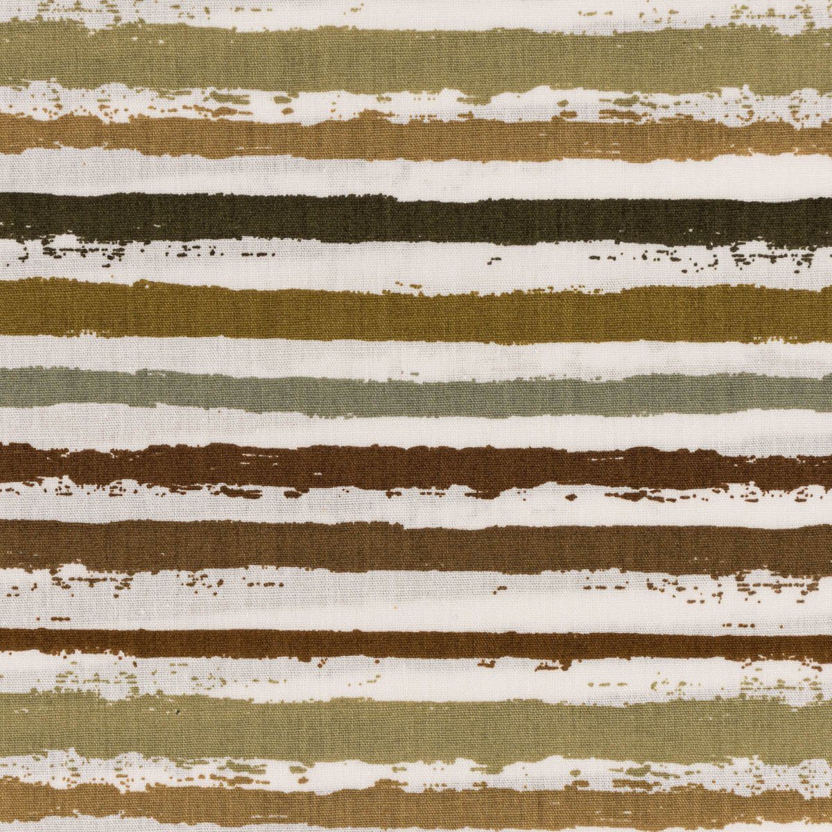 SCHÖNER LEBEN. Stoff Baumwollstoff Meterware Popeline Streifen schmal weiß khaki taupe, allergikergeeignet