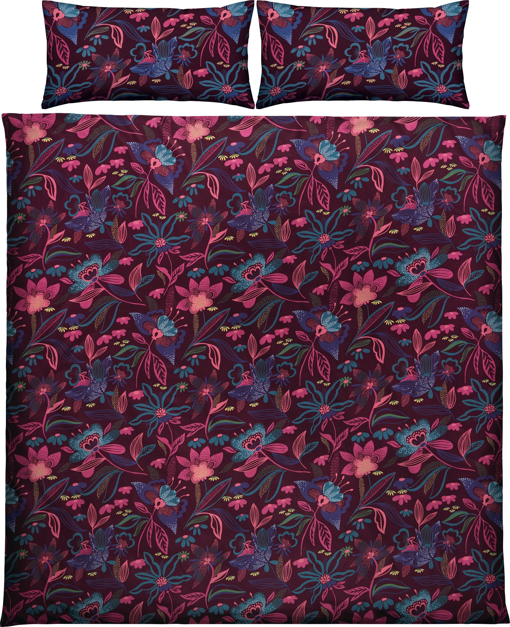 REDBEST Постельное белье Постельное белье, Mako-Satin, Satin Blumen