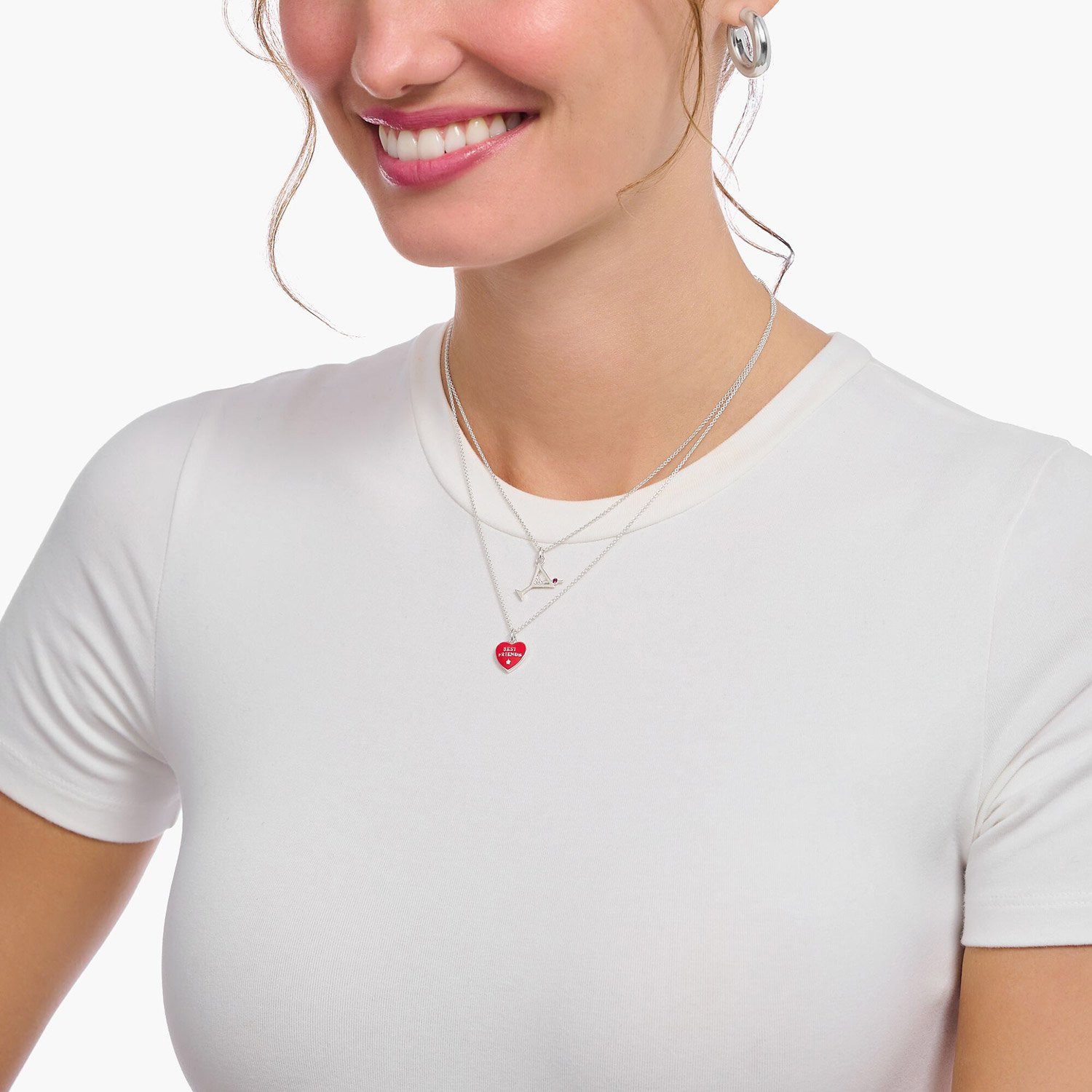 THOMAS SABO Kette mit Anhänger mit Best...