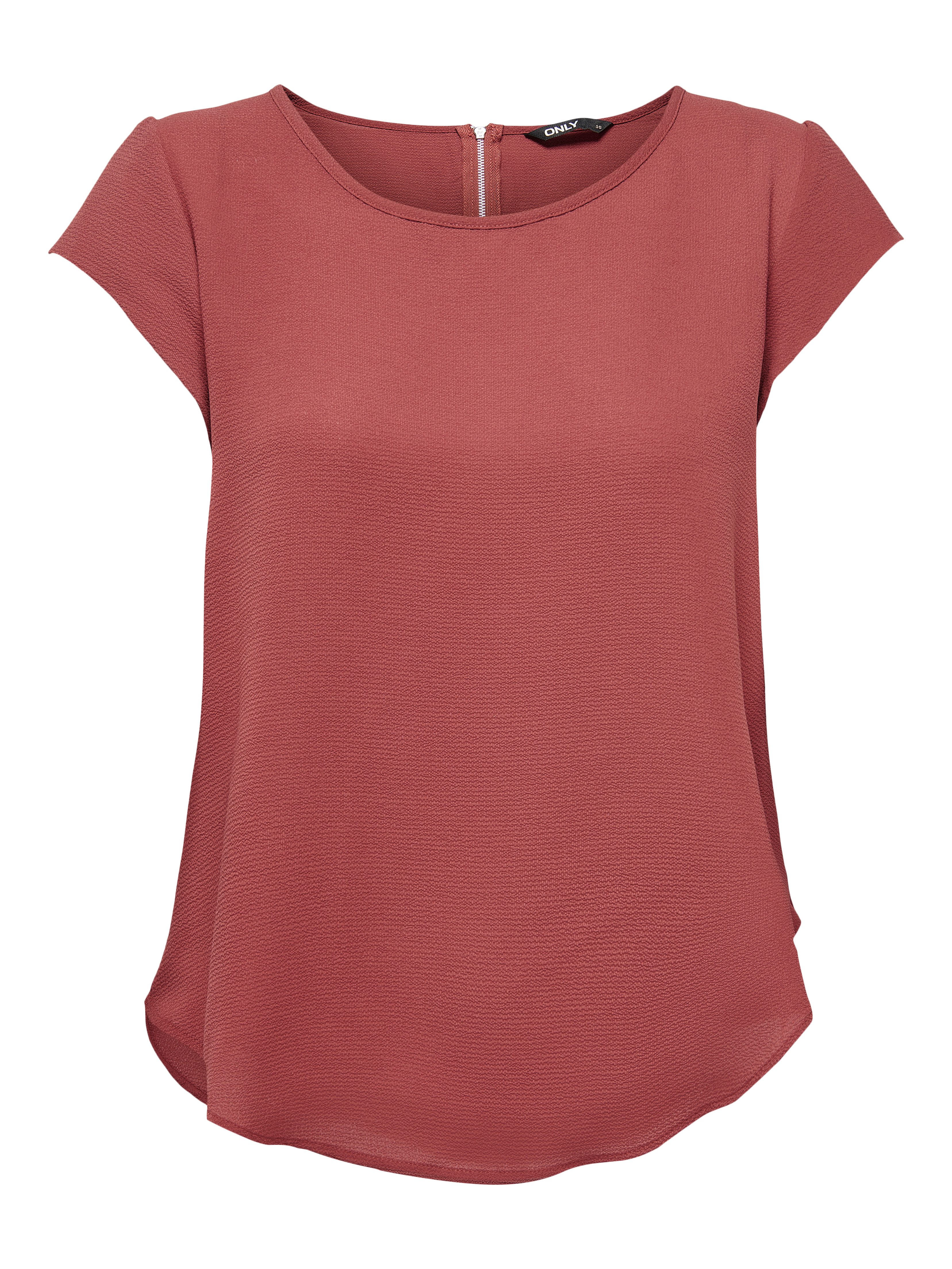 ONLY Kurzarmbluse ONLVIC – feminines Blusenshirt in lockerer Form regular f günstig online kaufen