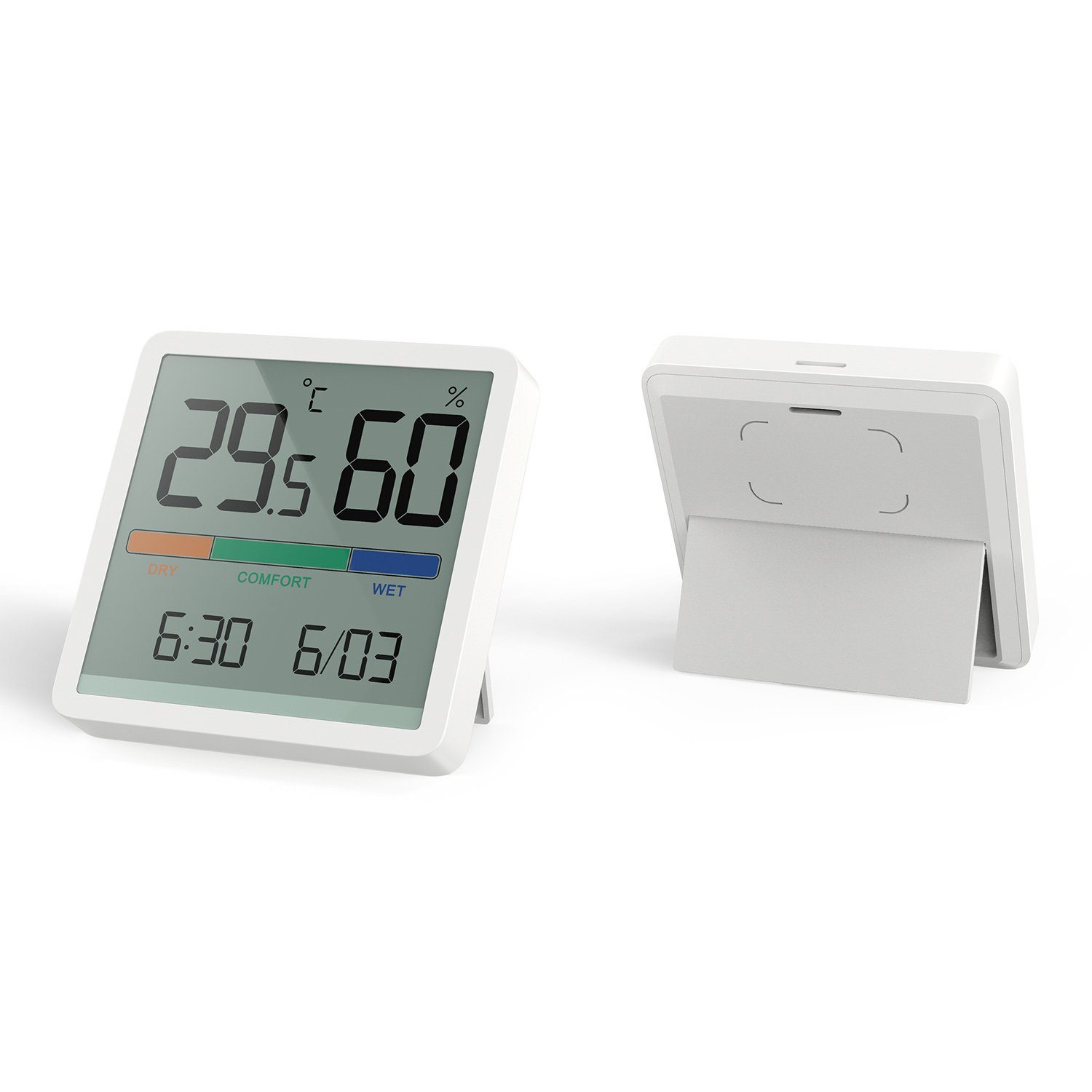 GreenBlue GB380 Wetterstation (Digitales Thermometer Hygrometer Wetterstation Uhr)