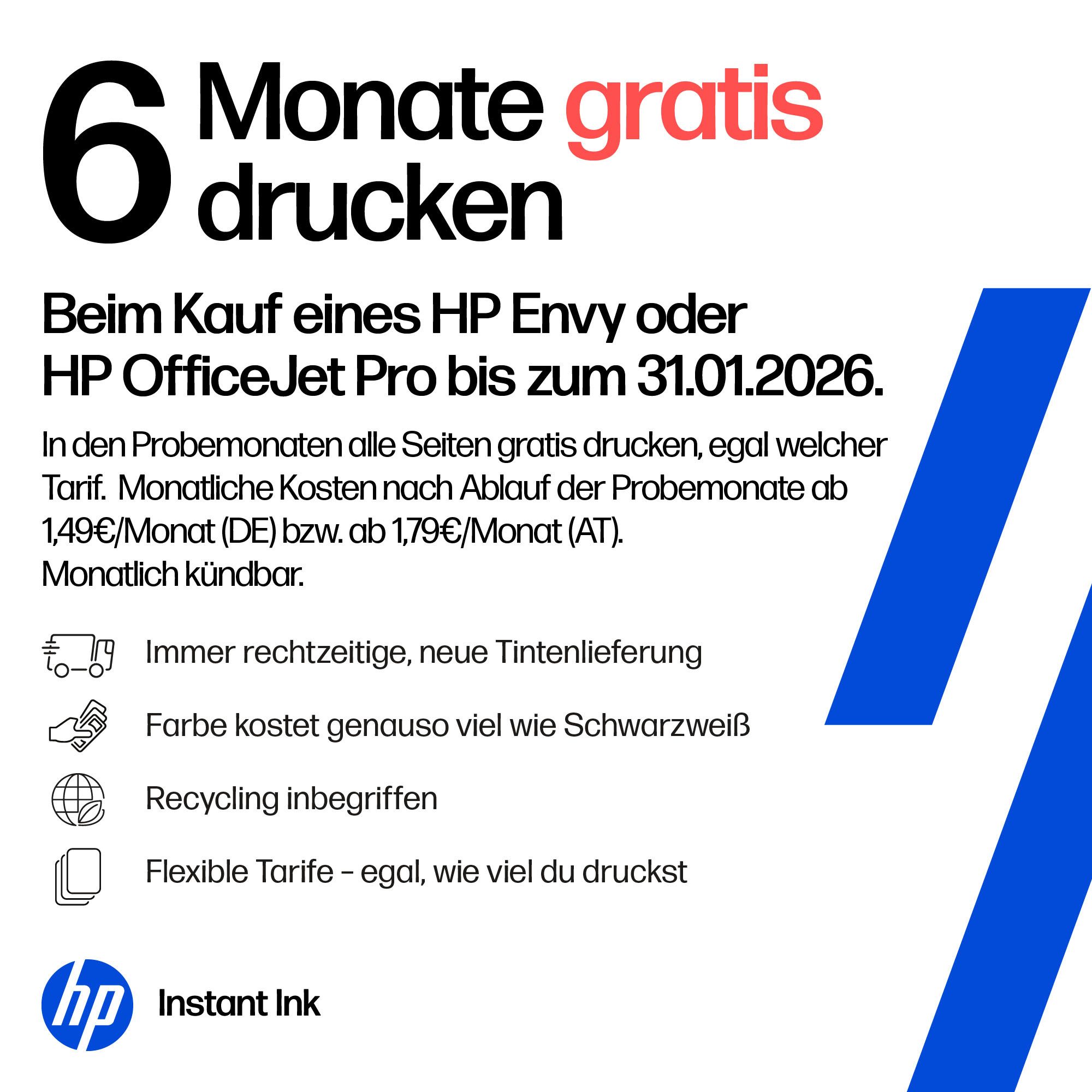 HP OfficeJet Pro 9132e Multifunktionsdrucker, (Bluetooth, LAN (Ethernet), WLAN (Wi-Fi), Wi-Fi Direct, 3 Monate gratis Drucken mit HP Instant Ink inklusive)