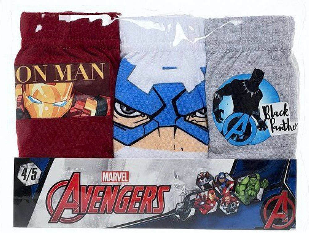 The AVENGERS Schlüpfer 6x Jungen Unterhosen 2 3 4 5 6 7 8 Jahre Slips Unterwäsche