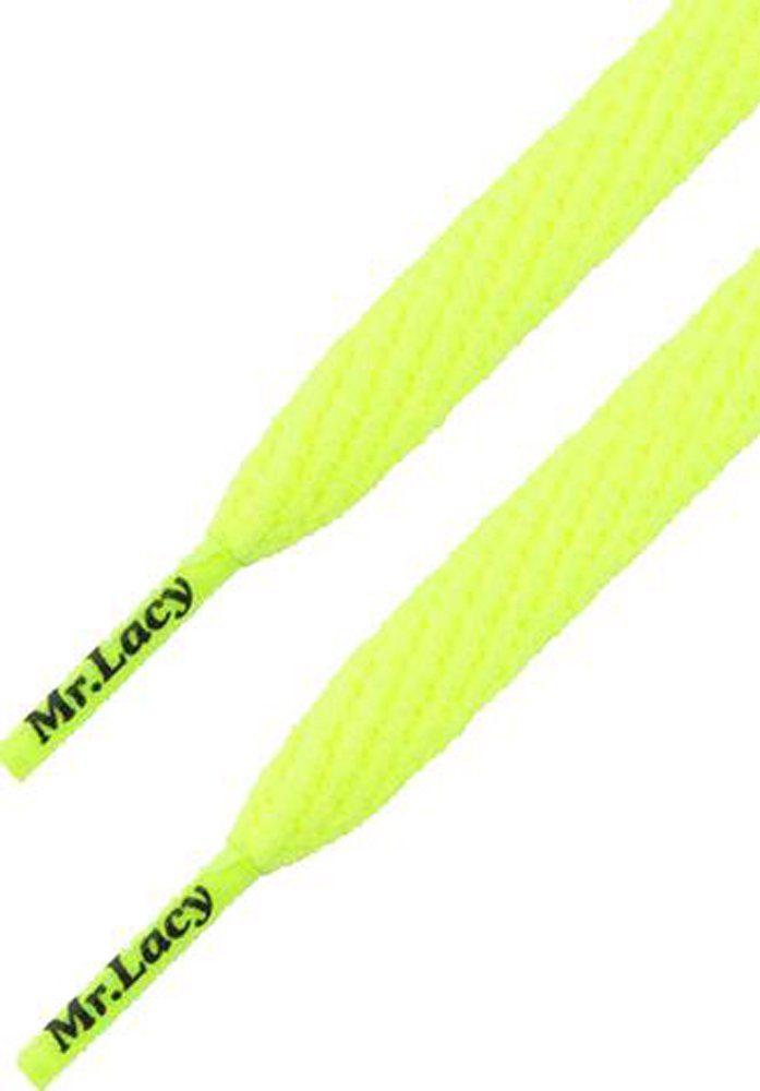 Yellow cm - Lacy - Smallies Schnürsenkel Laces Sneaker Mr. 90 Flach Neon Lime
