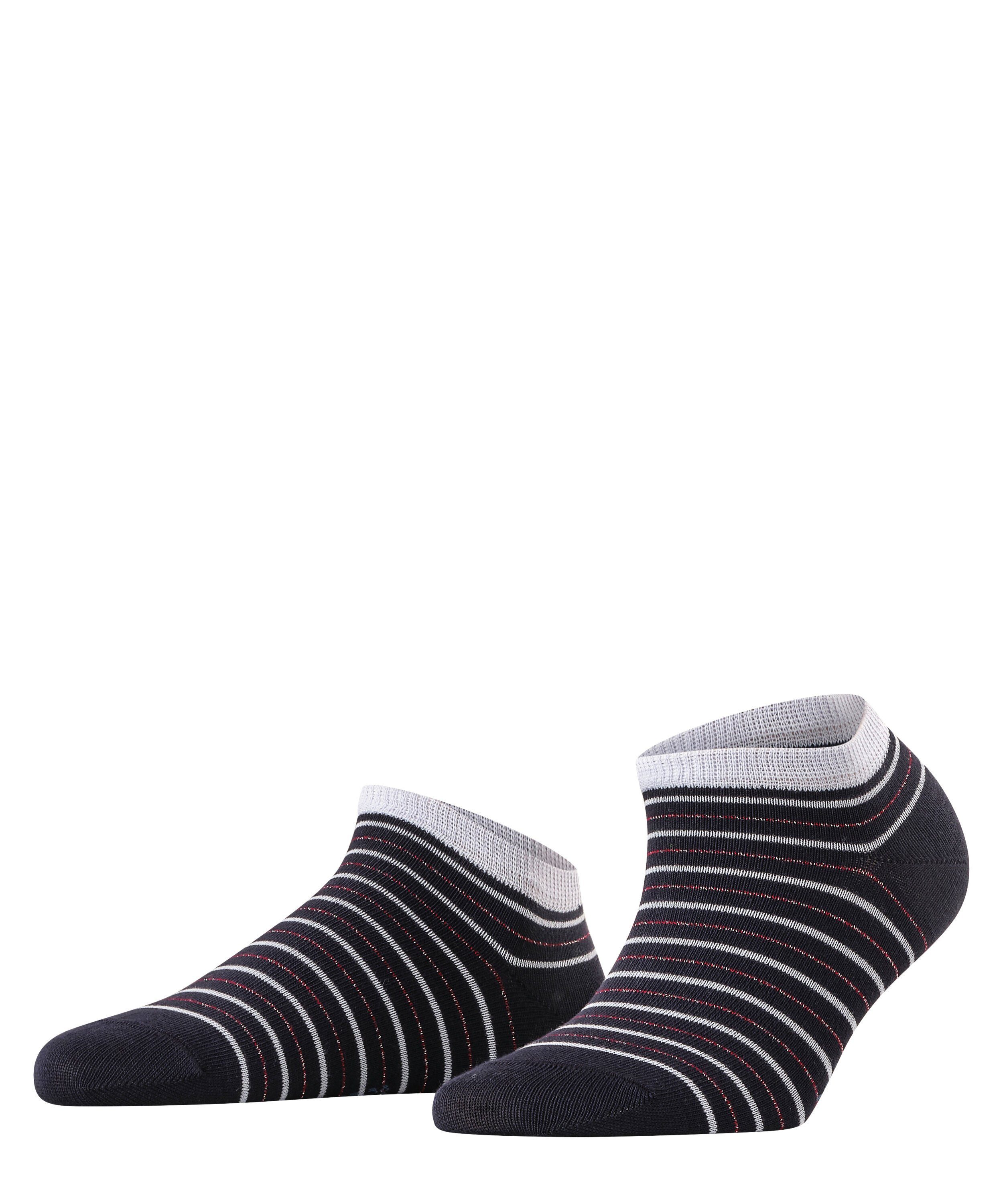FALKE Sneakersocken Stripe Shimmer (1-Paar) mit Lurexgarn dark navy (6370)