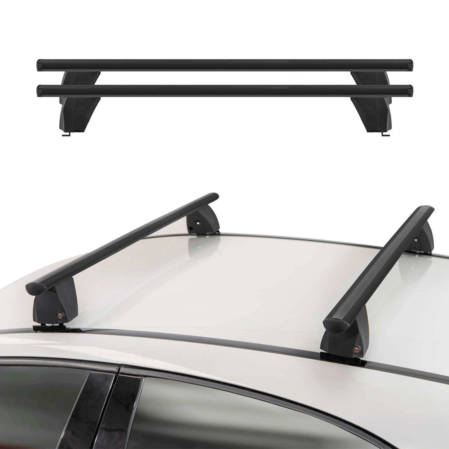 OMAC Dachträger für Mercedes GLC C253 2020-2025 ABE Alu Schwarz (2-St), Wasserbeständig,Abnehmbar,Multifunktional,Leichtgewichtig