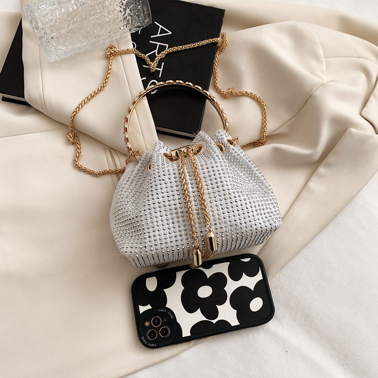 Coonoor Clutch Abendtasche für Damen Handtaschen, Bling Kristall Strass Gel günstig online kaufen