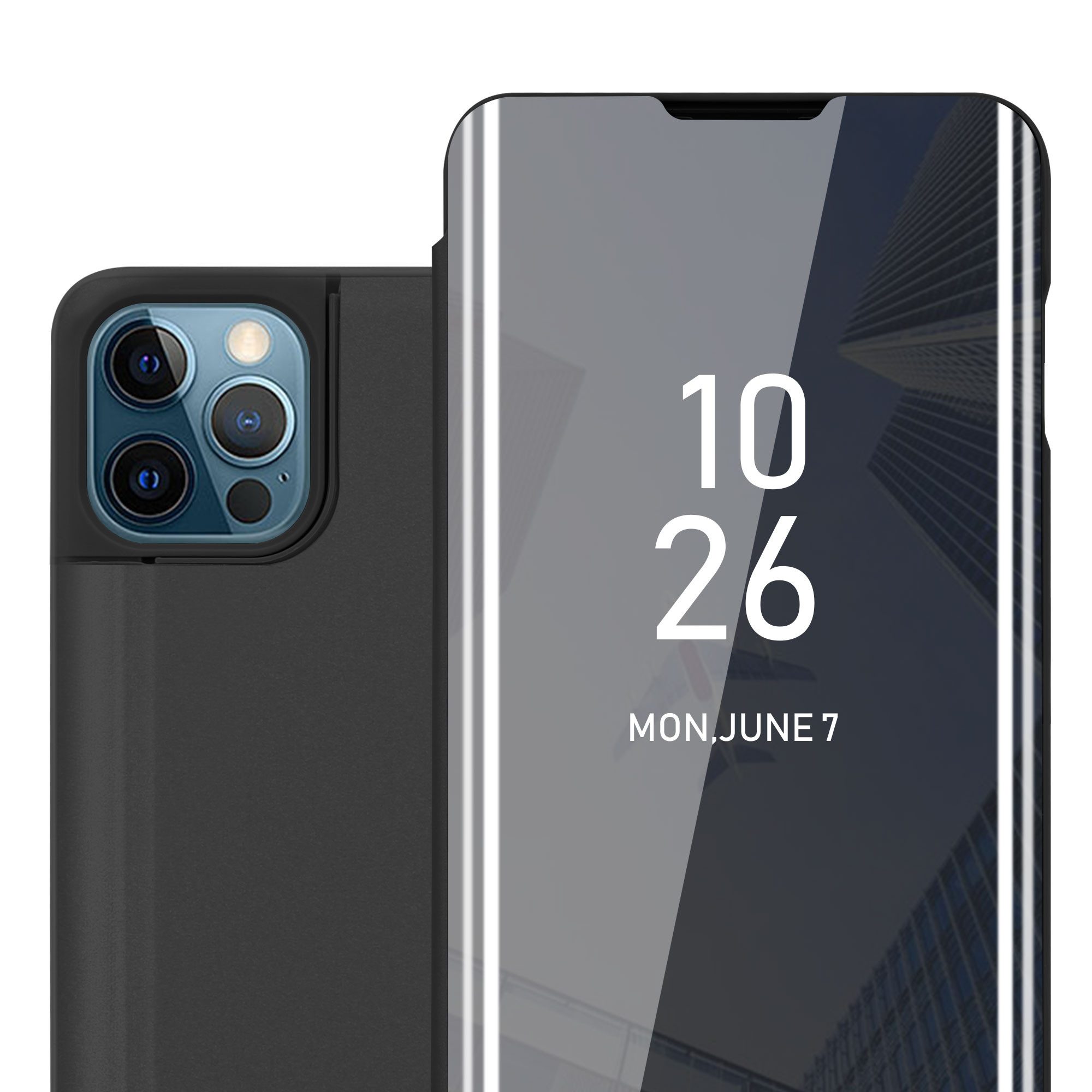 Cadorabo Handyhülle für iPhone 13 PRO MAX Hülle Apple iPhone 13 PRO MAX, Klappbare Handy Schutzhülle - Hülle - mit Standfunktion und Kartenfach