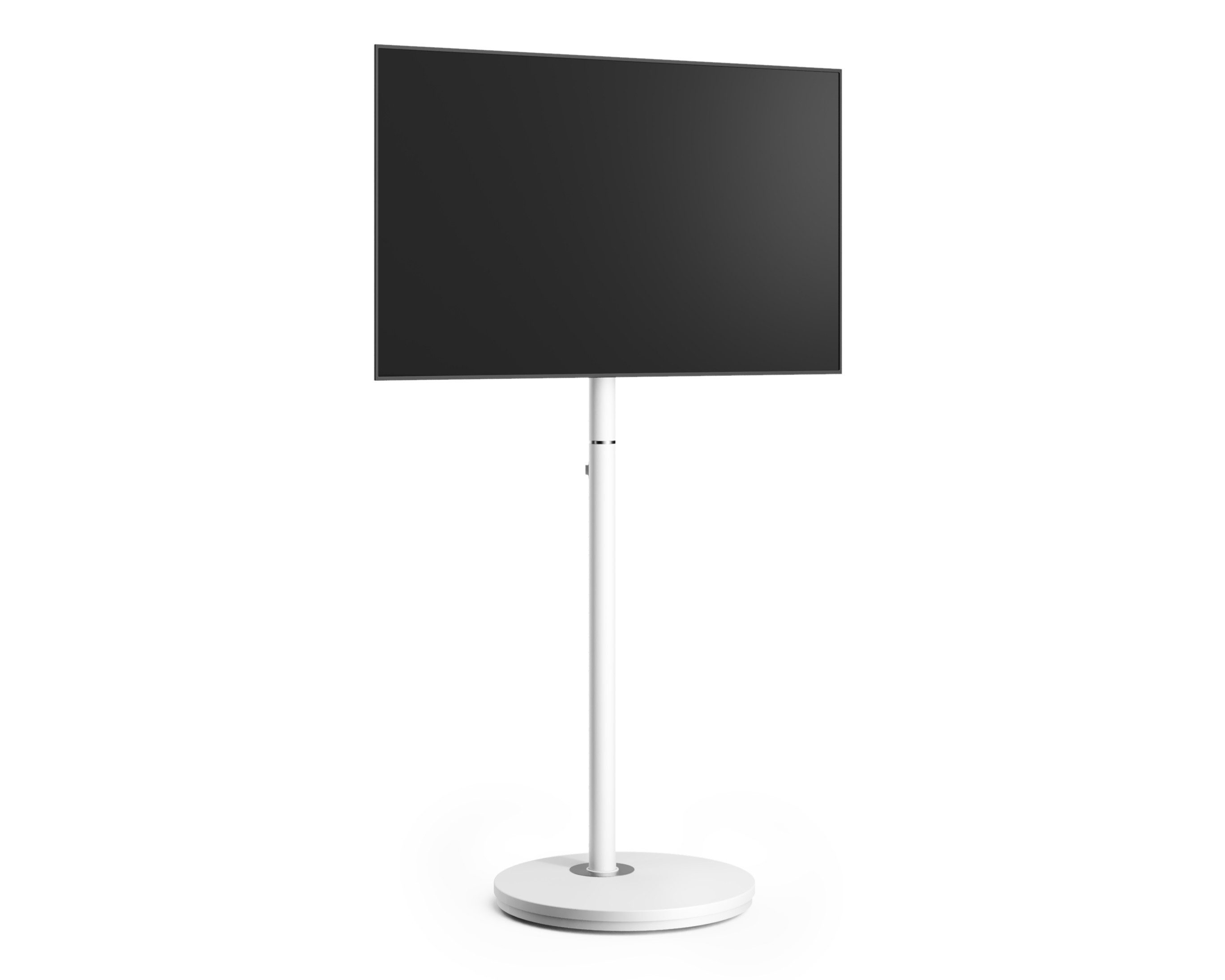 FITUEYES TV-Ständer mit Lenkrollen, 24-48 Zoll, höhenverstellbar, (bis 48,00 Zoll, Metallkonstruktion, mit Kabelmanagement)