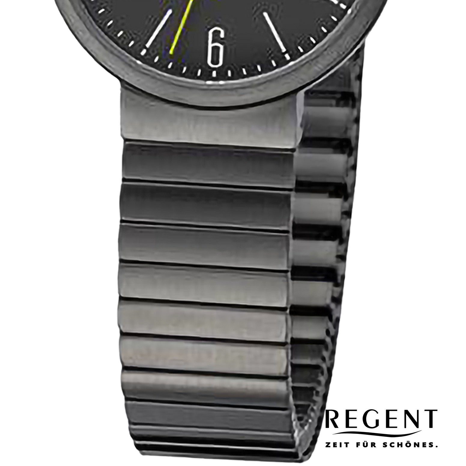 Regent Quarzuhr Regent Damen Armbanduhr Analog, (Analoguhr), Damen Armbanduhr rund, extra groß (ca. 29mm), Edelstahlarmband