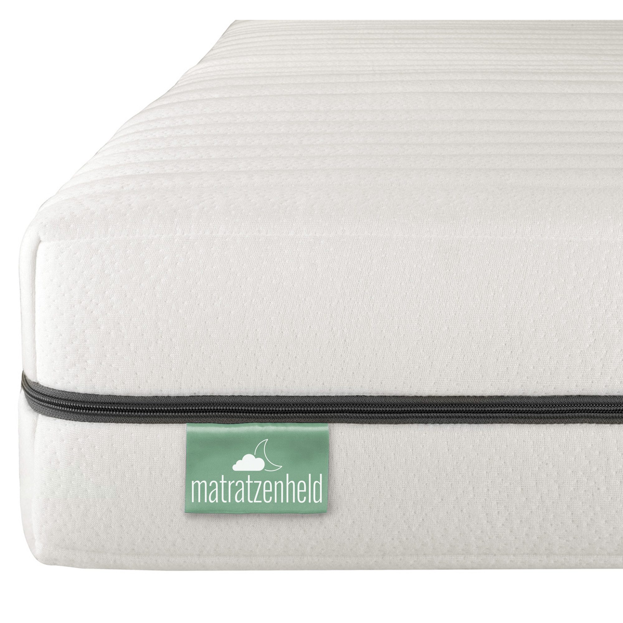 Kaltschaummatratze Wellness, ergonomische Matratze mit 7-Zonen, Matratzenheld, 18 cm hoch, Kaltschaummatratze für jede Schlafposition, 80x200 cm