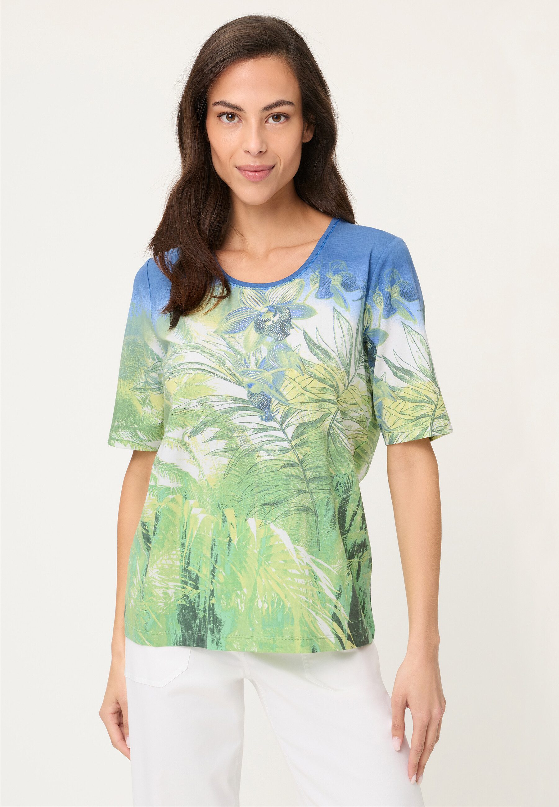 T-Shirt Shirt mit Panneaux-Dessin