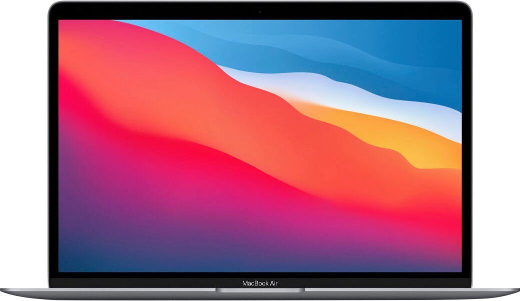 macbook air mit apple m1 chip notebook (33,78 cm/13,3 zoll, apple m1, 8-core gpu, 512 gb ssd, 8-core cpu)