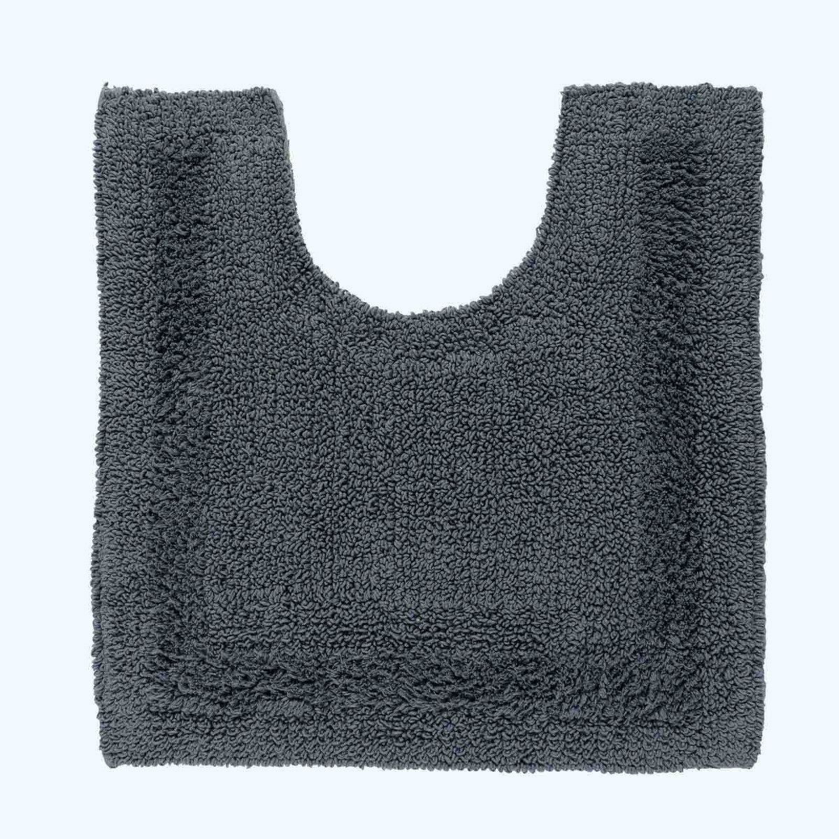 Homescapes Badematte WC-Vorleger grau 50x55 cm aus 100% Baumwolle, Höhe 20 günstig online kaufen