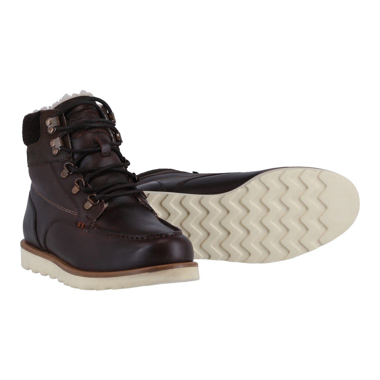 Pantofola d´Oro Bormio Uomo High Boot (Glattleder) coffeebraun Herren Winterstiefel