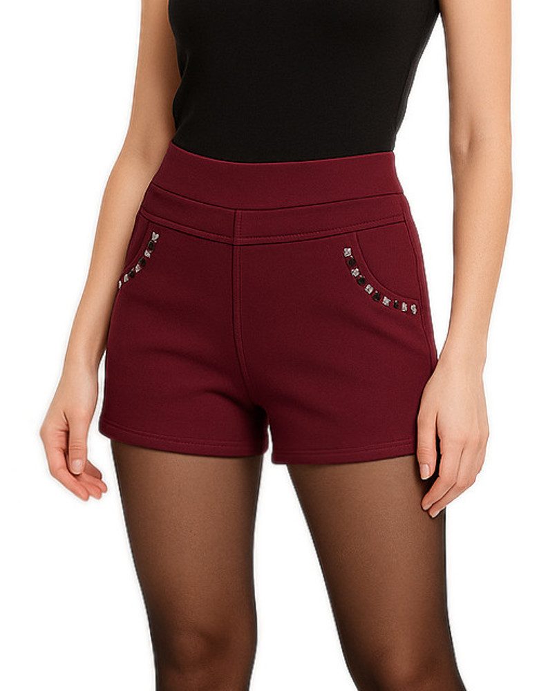 dy_mode Thermohose Gefütterte Thermo-Hotpants mit Innenfutter warme Damen W günstig online kaufen