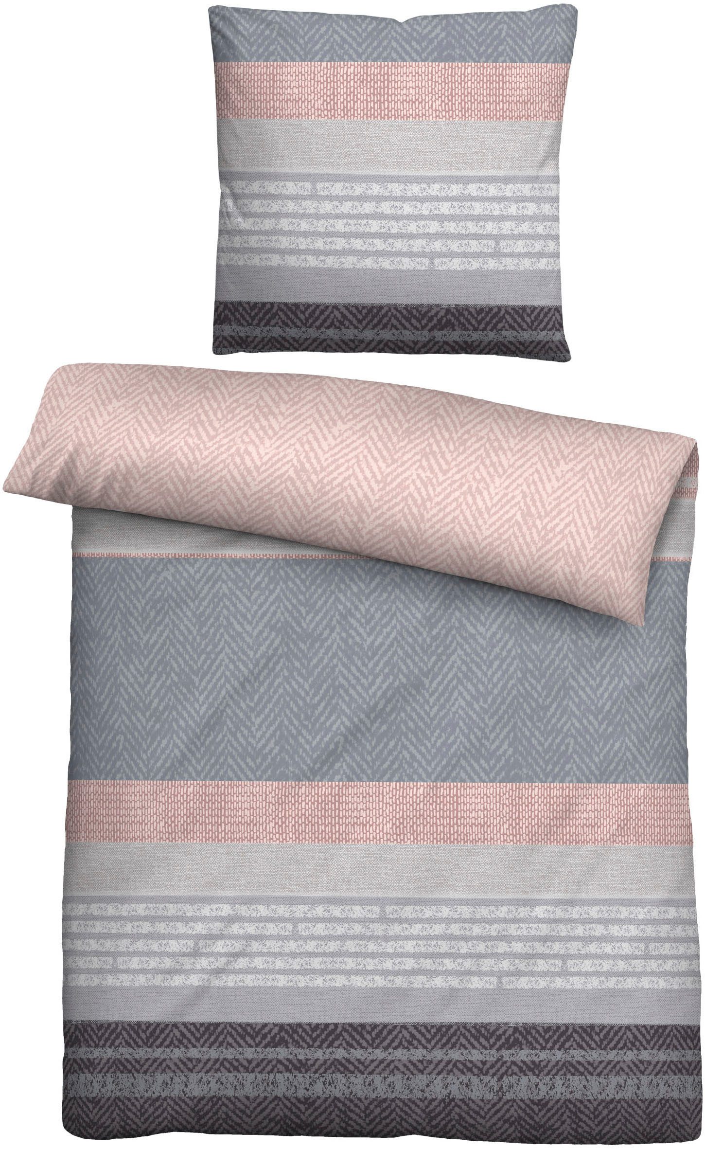 Biberna Bettwäsche 0004104, Feinbiber, 2 teilig, günstig online kaufen