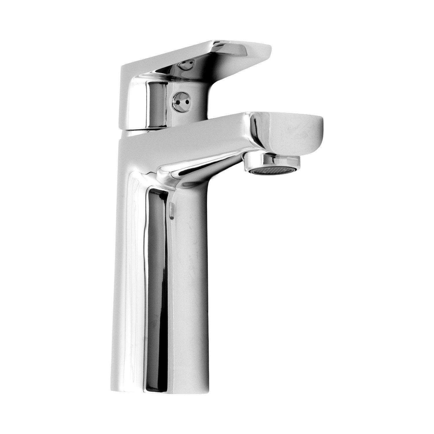 Stabilo Sanitär Waschtischarmatur Waschbeckenarmatur Chrom Einhebelmischer 10 cm hoher Auslauf