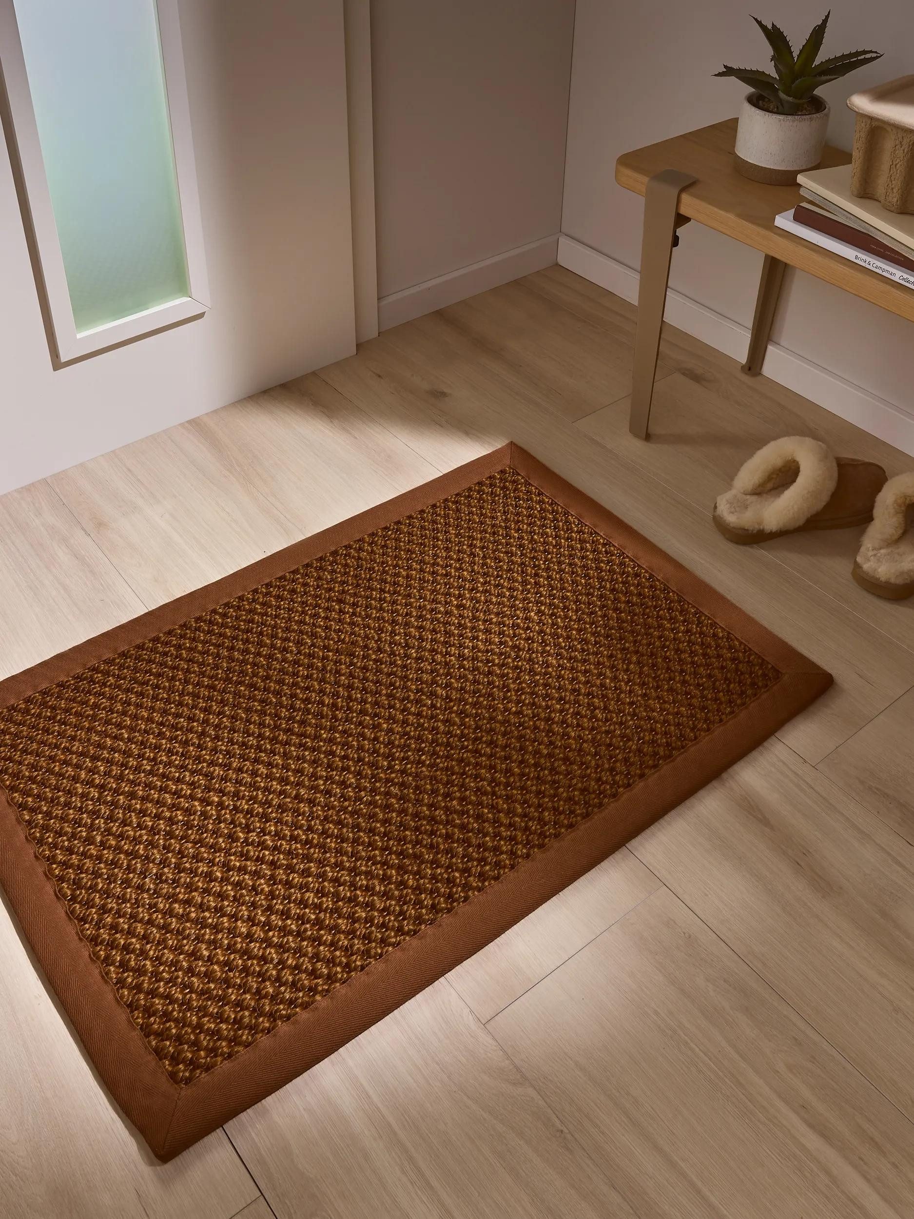 benuta Fußmatte Greta, rechteckig, Höhe: 5 mm, 100% Sisal Naturfaser, Teppich Wohnzimmer, Esszimmer, Schlafzimmer
