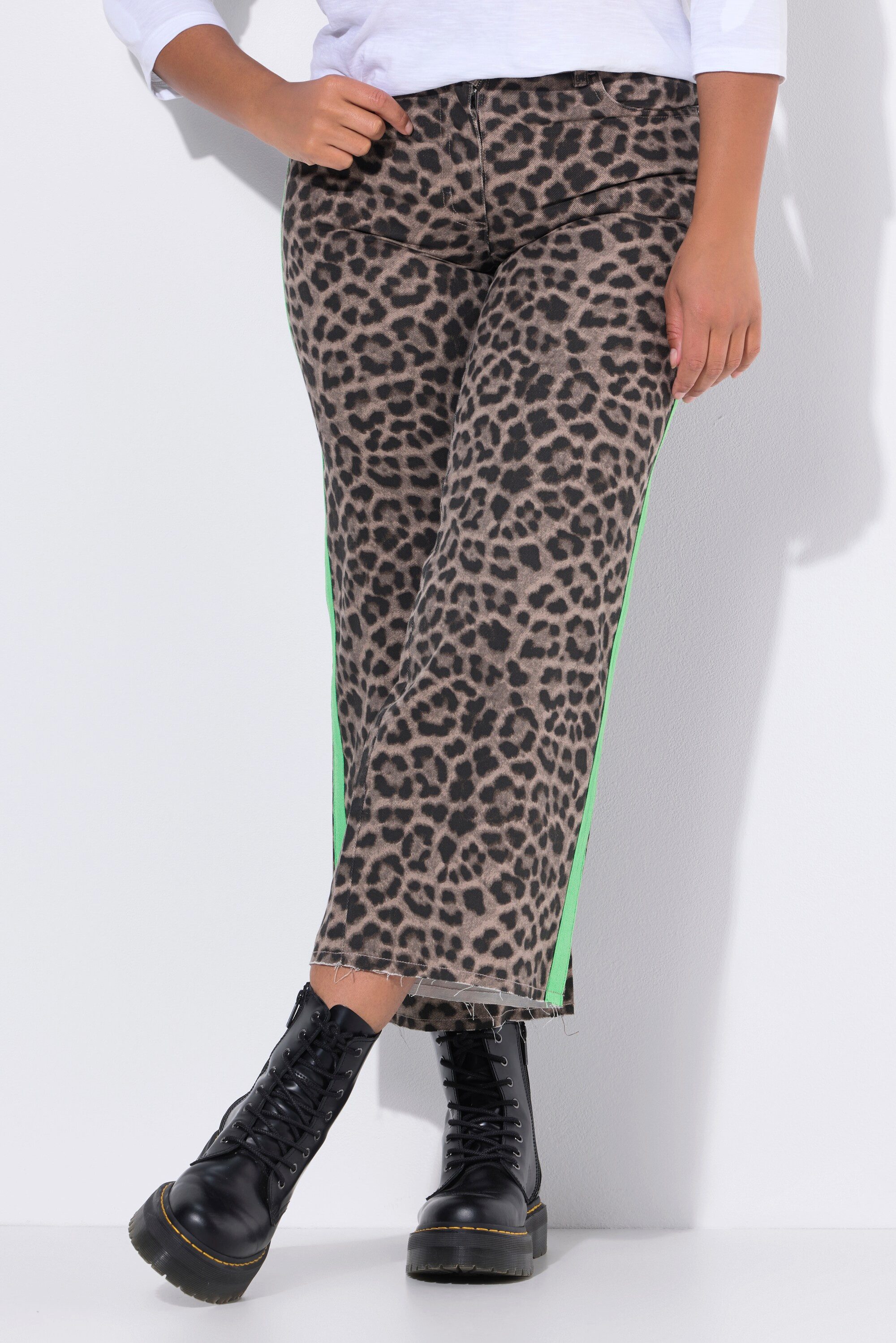 Angel of Style 5-Pocket-Jeans Twillhose Nora weites Bein Leo Seitenstreifen günstig online kaufen