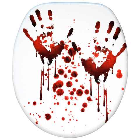 Sanilo WC-Sitz Blood Hands, mit Absenkautomatik