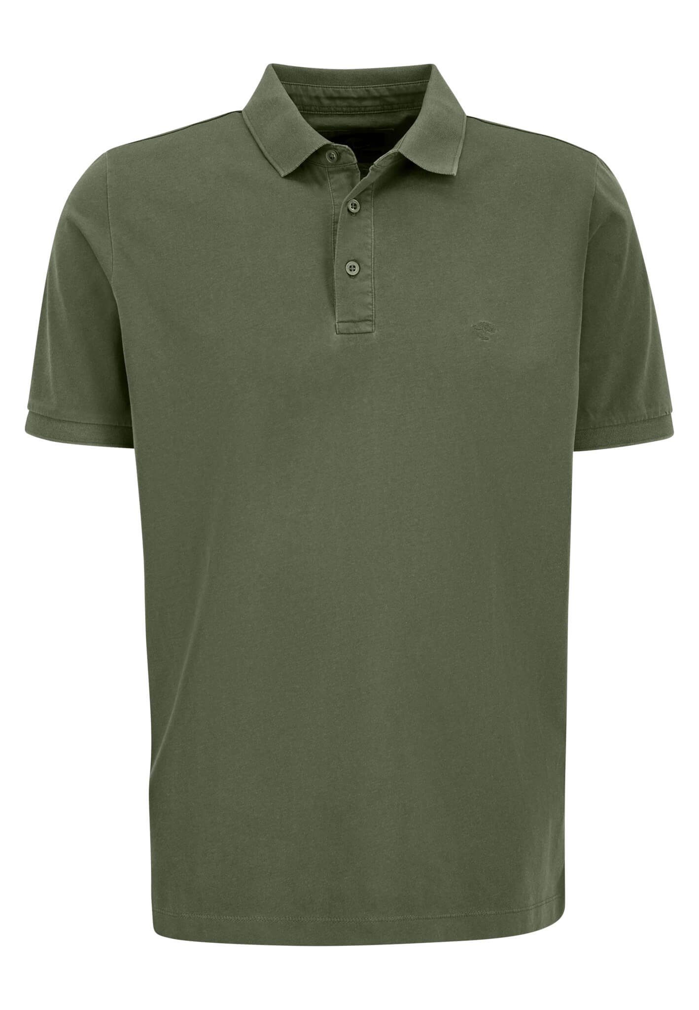 FYNCH-HATTON Poloshirt Polo, Garment Dyed, Mercerized dusty olive