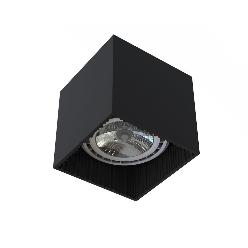 Licht-Erlebnisse Deckenleuchte GROOVE, ohne Leuchtmittel, Deckenlampe eckig Würfel Schwarz Metall GU10 Flur Wohnzimmer