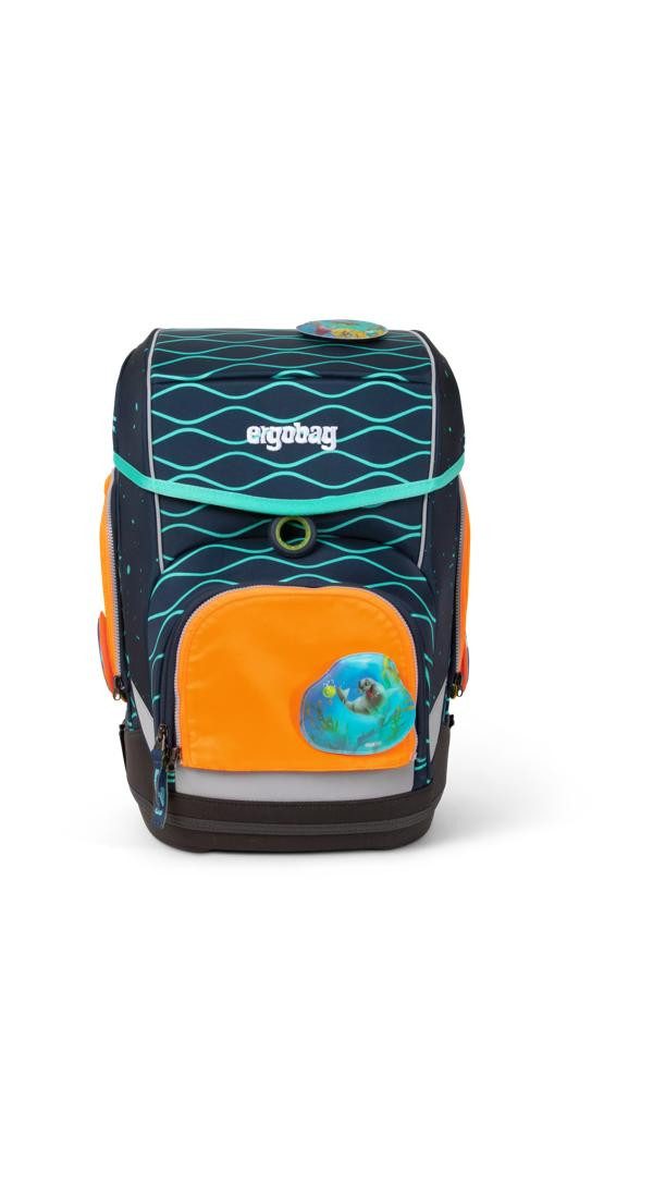 ergobag Schulranzen Fluo Zip Set (3-tlg), reflektierend