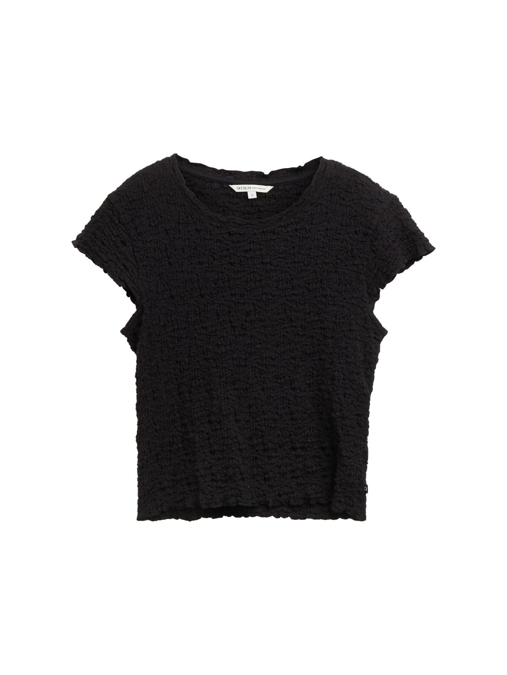 TOM TAILOR Denim Blusentop Blusen & Shirts Cropped Crinkle Bluse günstig online kaufen