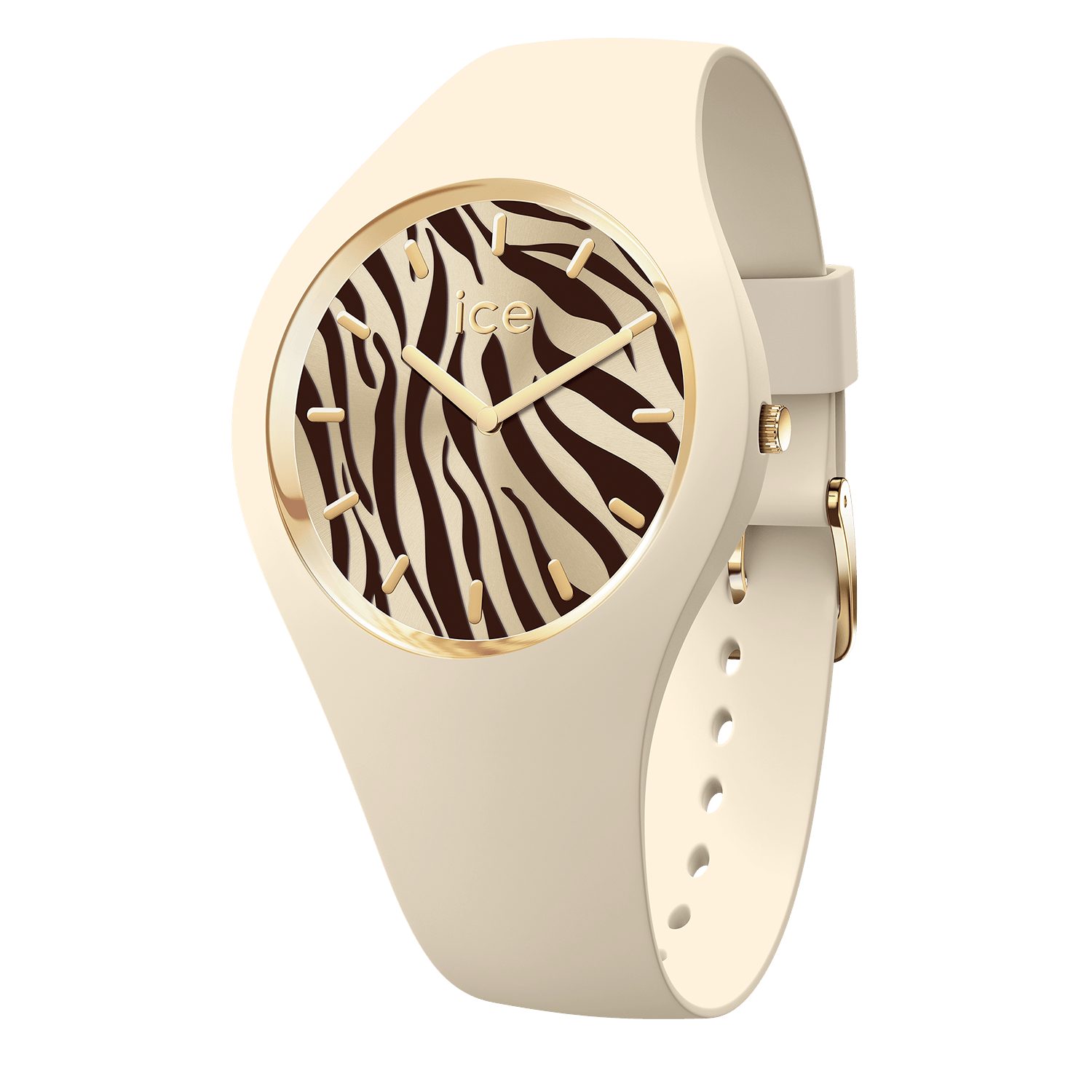 ice-watch Quarzuhr ICE wild - Zebra 025892, Armbanduhr, Damenuhr, Silikonarmband, analog