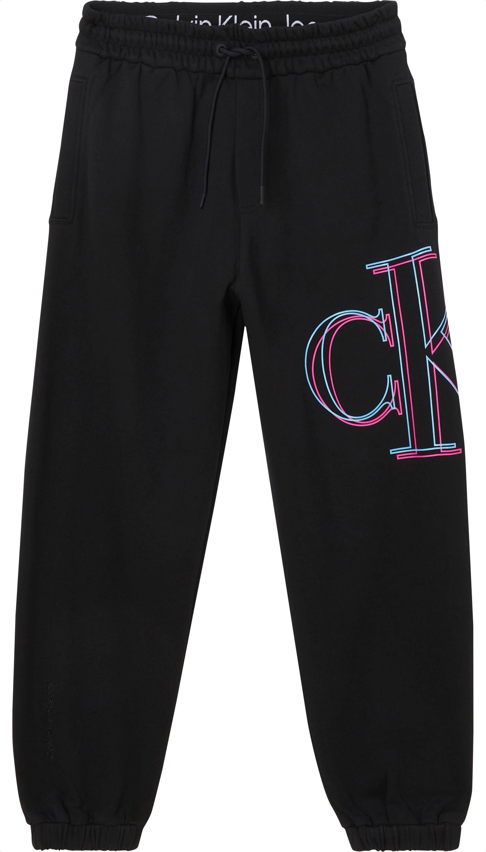 Sport Sporthosen Calvin Klein Jeans Plus Sweathose PLUS ILLUMINATED CK HWK PANT