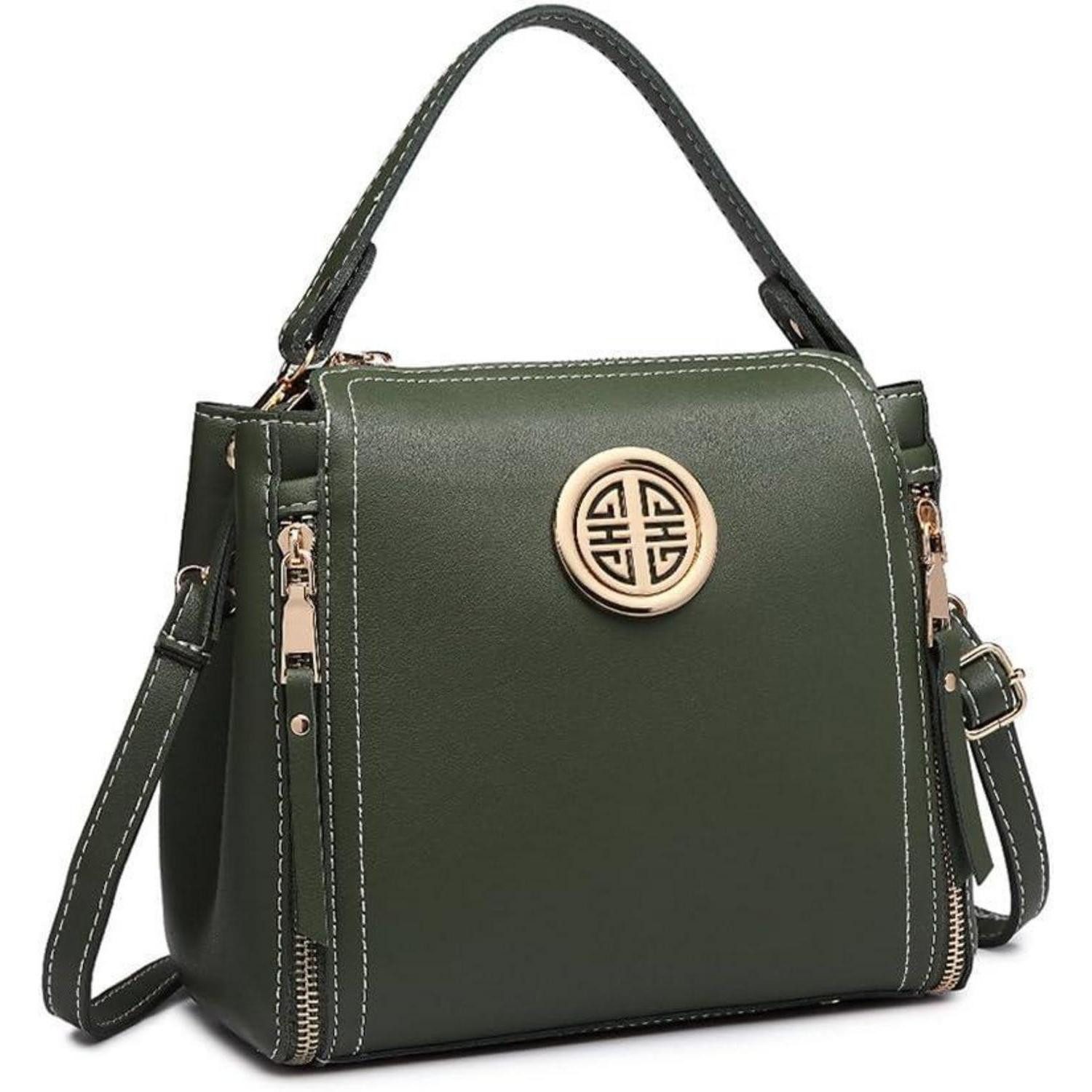 Handtasche Damen Handtasche Schultertasche Henkeltasche PU Leder Umhängetasche
