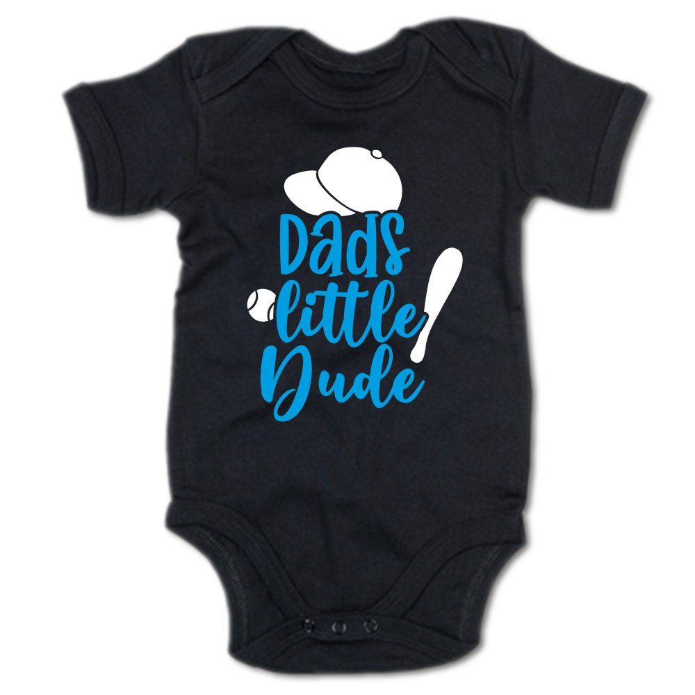G-graphics Kurzarmbody Dads little Dude Baby Body mit Spruch / Motiv / Aufdruck • als Geschenk