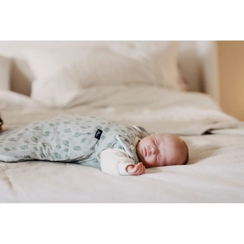 Alvi® Babyschlafsack ALVI Baby-Mäxchen 3tlg. Organic Cotton Drifting Leaves, 68/74 – Bild 2 von 5