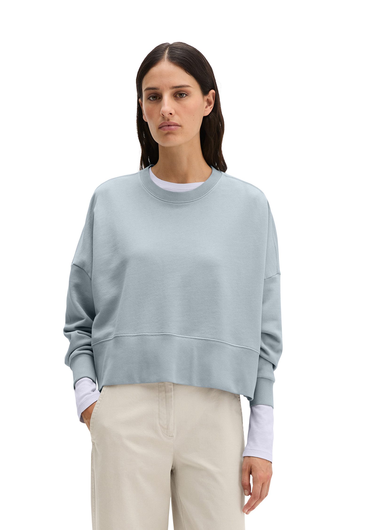 Marc O'Polo Sweatshirt relaxed fit mit recycelter Baumwolle, cropped günstig online kaufen