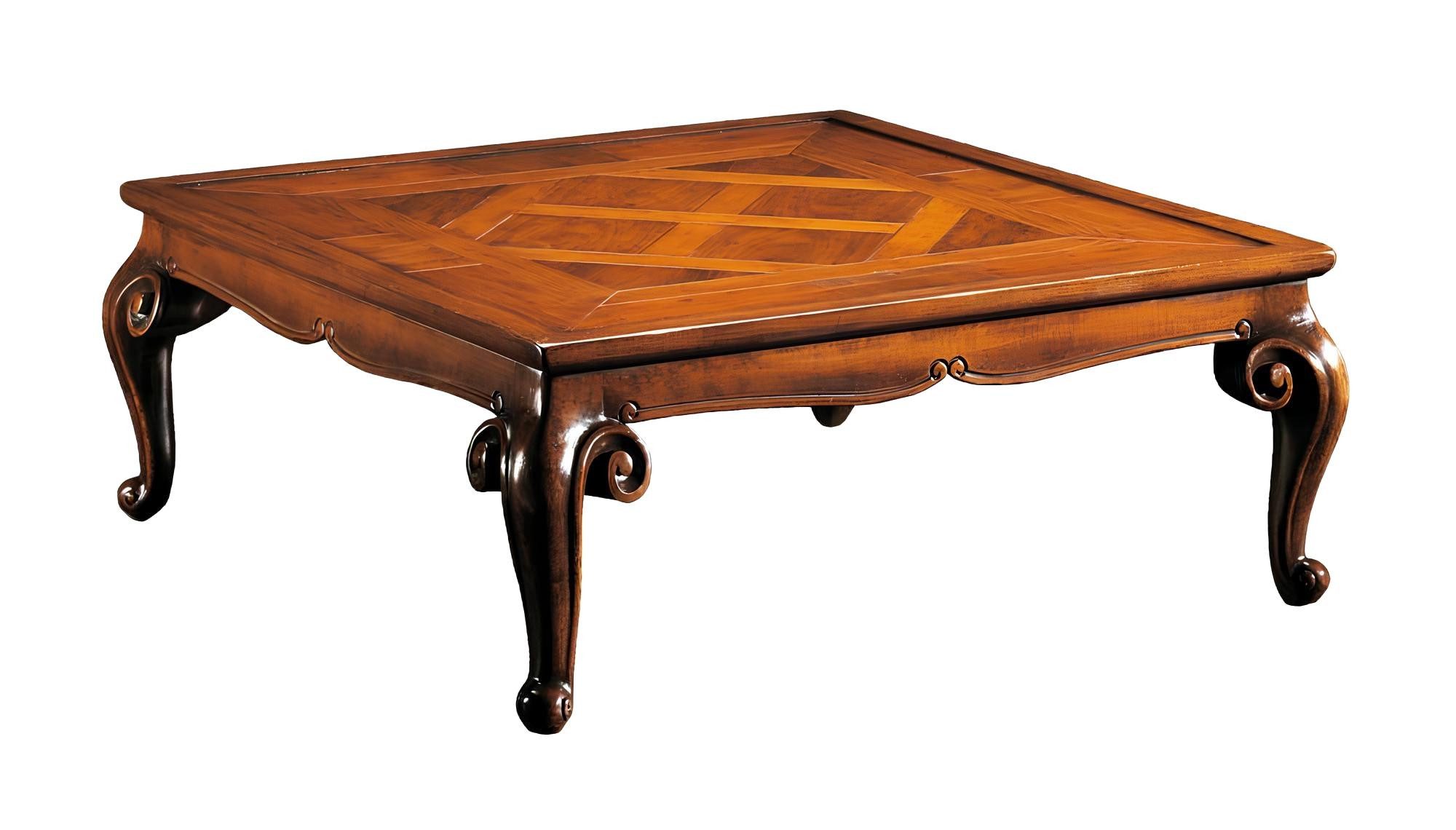 Xlmoebel Couchtisch Eleganter quadratischer Beistelltisch aus Holz in luxuriösem Design (Packung, 1-St., Couchtisch), Hergestellt in Europa
