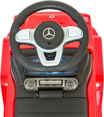 Lemodo Rutscherauto Babyrutscher Mercedes G350d, leiselaufende Kunststoffräder, mit Soundlenkrad