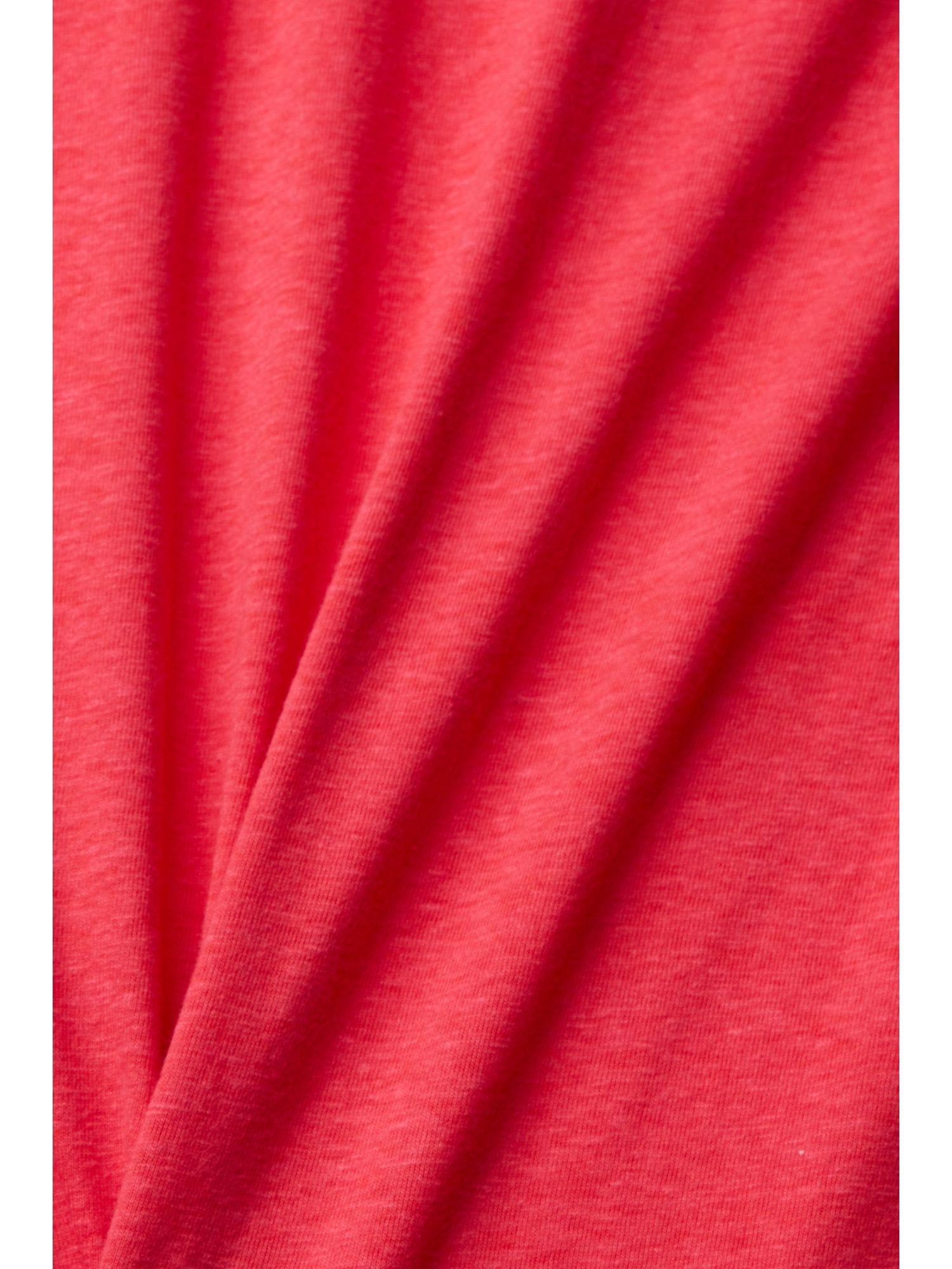 mit RED Esprit Ballonärmeln (1-tlg) Langarmshirt Top