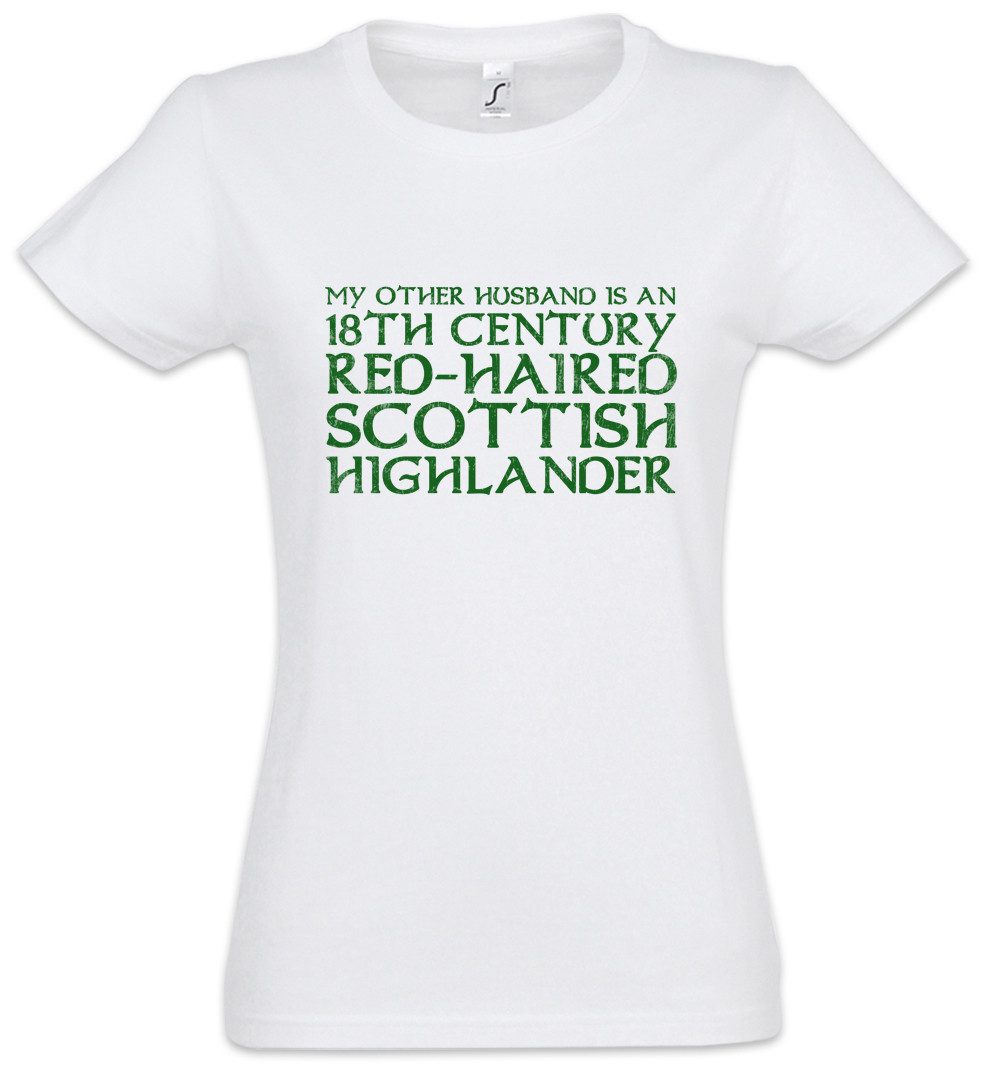 Urban Backwoods Print-Shirt My Other Husband Damen T-Shirt Scots Scotland Schottland Outlander (1-tlg) Schottisch scotish Fraser Randall