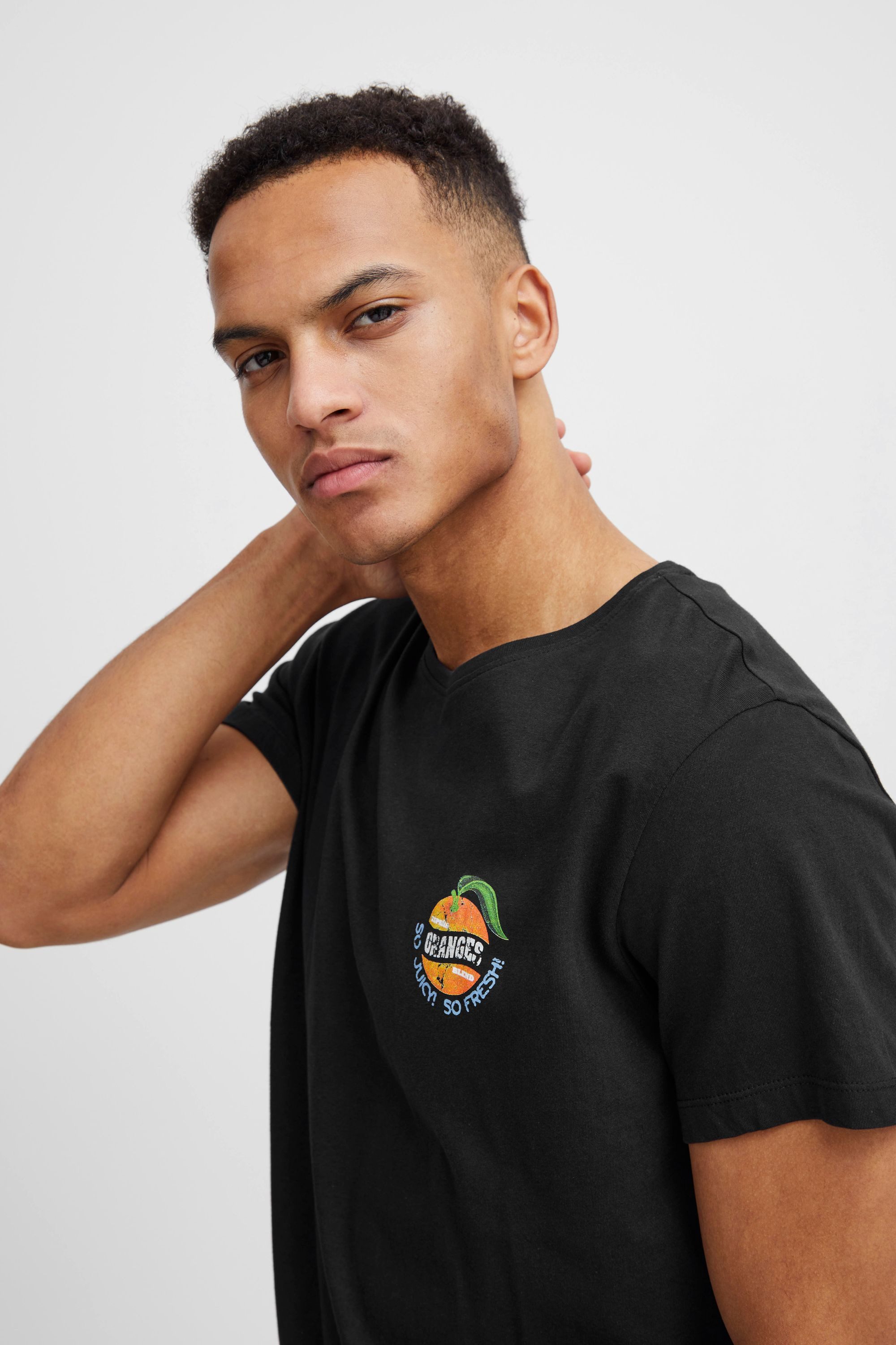 Blend T-Shirt BHTee (1-tlg) Lässiges T-Shirt mit Backprint
