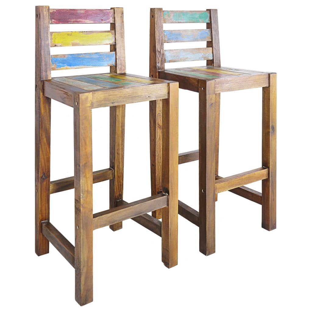 DOTMALL Barhocker Barhocker 2 Stk. Altholz günstig online kaufen