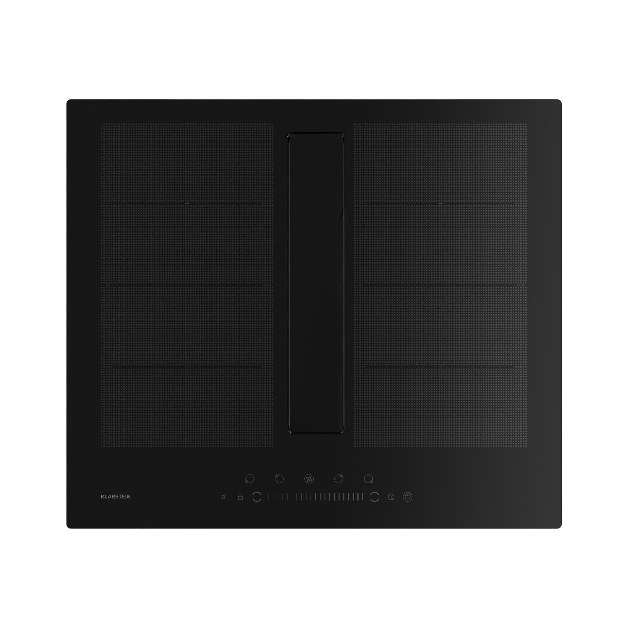 Klarstein Induktions-Kochfeld Chef Fusion Air, Kochfelder Induktion Hob Dunstabzughaube 4 Zonen Touch